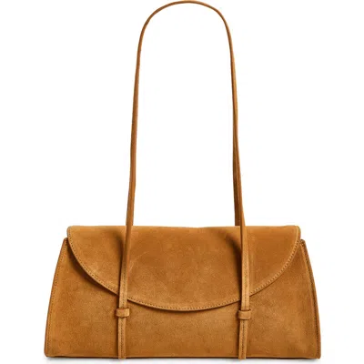 Reformation Elena Leather Shoulder Bag In Brown