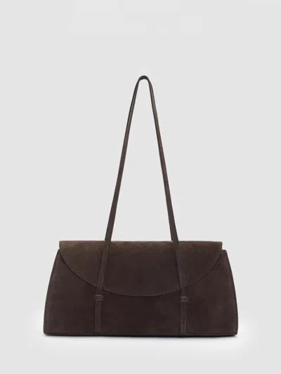 Reformation Elena Shoulder Bag In Brown