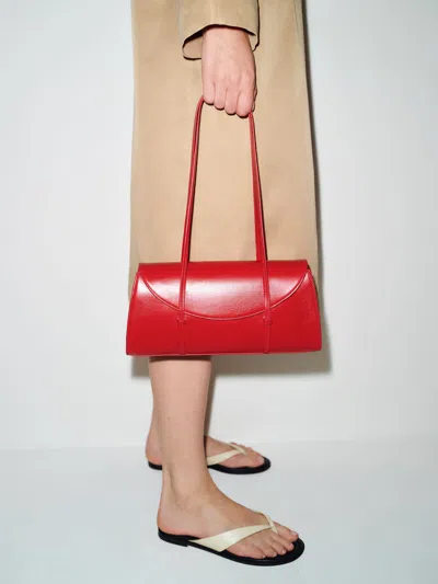Reformation Elena Shoulder Bag Red
