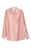 Reformation Eli Oversize Button-up Shirt In Pink