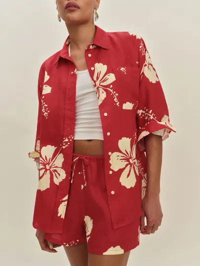 Reformation Eli Oversized Linen Shirt