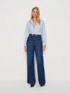 Reformation Eli Oversized Shirt In Blue