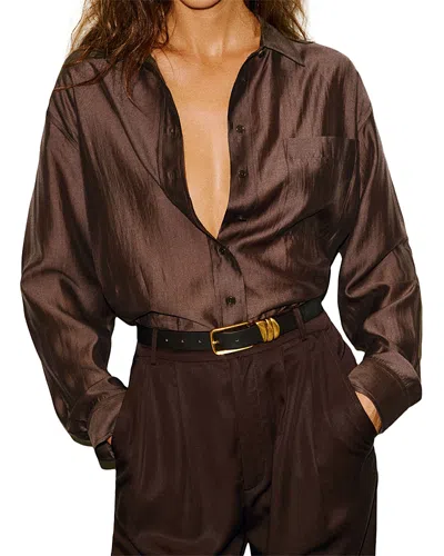 Reformation Eli Oversized Shirt In Multi