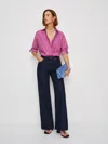 Reformation Eli Oversized Shirt In Purple