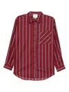 Reformation Eli Shirt In Brown