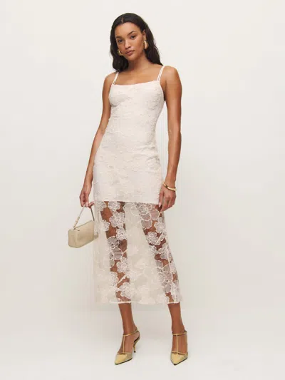 Reformation Eliette Dress In Ivory