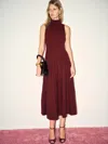 Reformation Elina Cashmere Sweater Dress In Burgundy