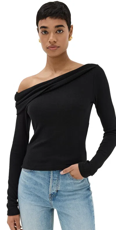 Reformation Elio Knit Top Black