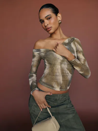 Reformation Elio Knit Top In Pinto