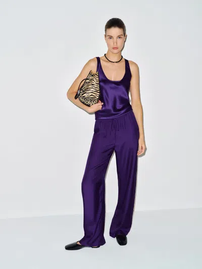 Reformation Elise Short Pant Purple Lp