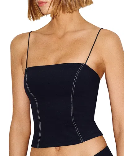 Reformation Elise Tankini Top In Black