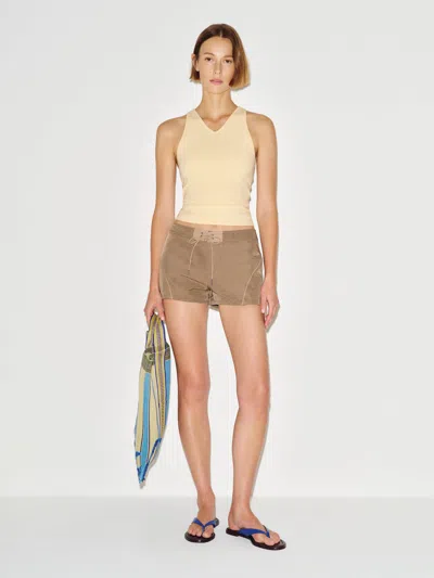 Reformation Eliza Short Natural 8 In Brown
