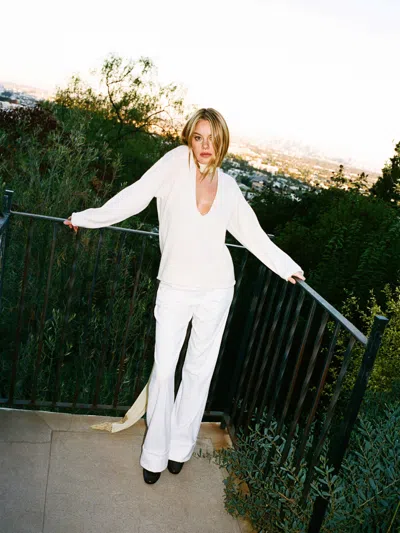Reformation Ella Pant In White