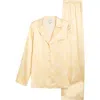 Reformation Ella Silk Pajamas In Neutral
