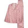 Reformation Ella Silk Pajamas In Pink