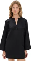 Reformation Elmira Linen Dress In Black