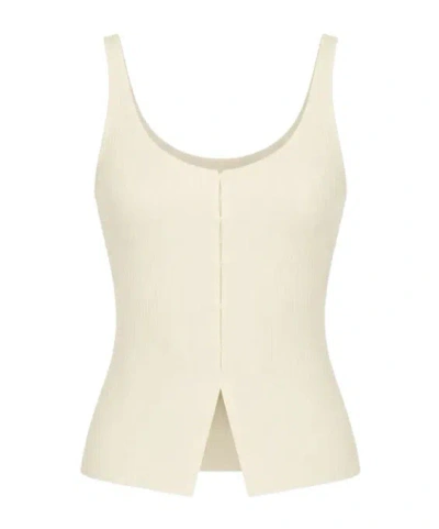 Reformation Eloise Cotton Tank Top In Neutral
