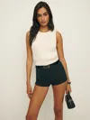 Reformation Elsa Knit Short In Black