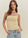 Reformation Elsie Cotton Backless Sweater