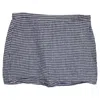 Reformation Elton Gingham Mini Skirt In Blue Linen In Blue