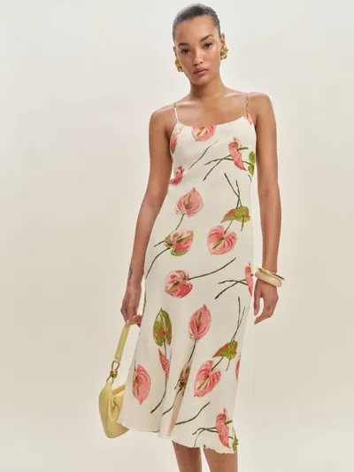 Reformation Emerick Dress In Ivoire