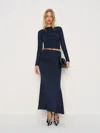 Reformation Emi Knit Two Piece In Blue