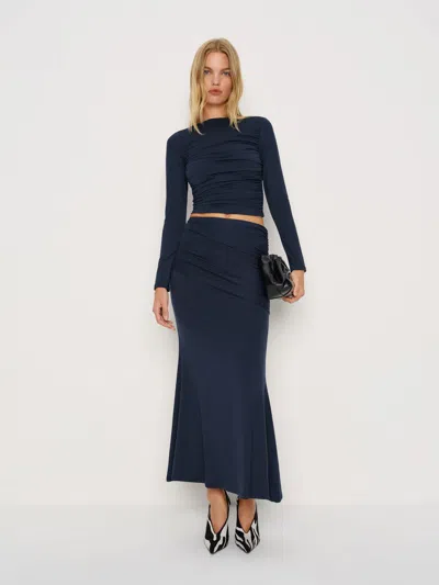 Reformation Emi Knit Two Piece In Blue