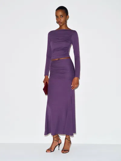 Reformation Emi Knit Two Piece Purple Large