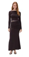 Reformation Emi Knit Two Piece Set Black Currant In Purple