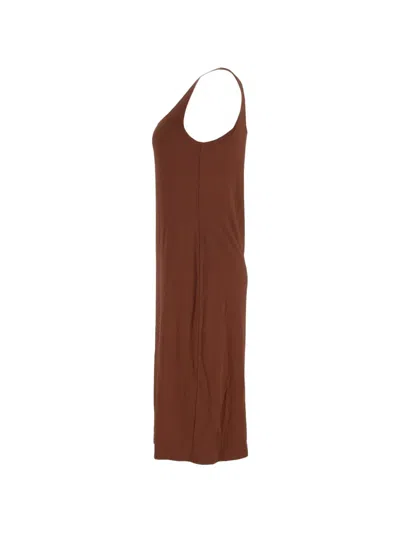 Pre-owned Reformation Emiliana Knitted Dress In Brown