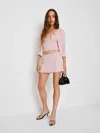 Reformation Emily Knit Skirt In Pink