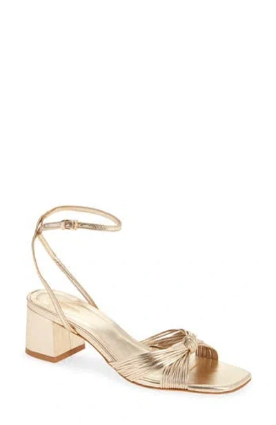 Reformation Emily Mignon Sandal In Gold