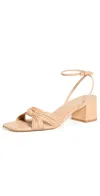 Reformation Emily Mignon Sandals Porcini Leather In Porcini Leather
