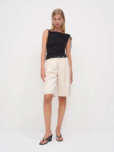 Reformation Top En Maille Emma Noir L In Black