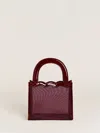 Reformation Emma Mini Bag In Ruby Mesh