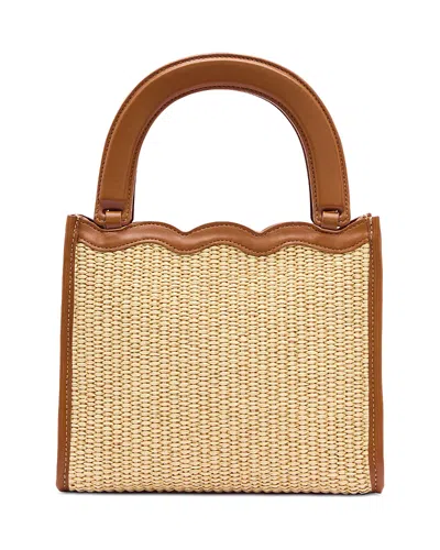 Reformation Emma Raffia Mini Bag In Brown