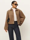 Reformation Enzo Jacket In Tan