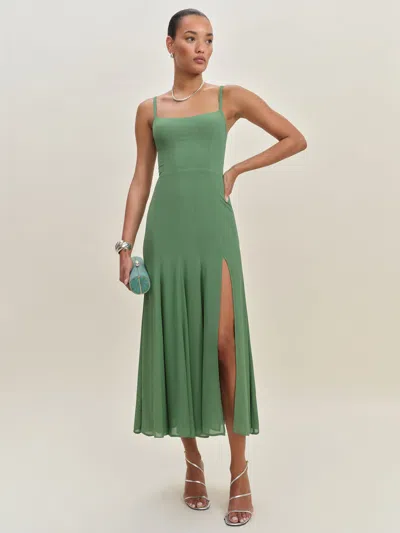 Reformation Eridania Dress In Mint