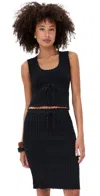 Reformation Erin Cotton Sweater Tank Top In Black