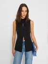 Reformation Esena Vest In Black
