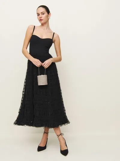 Reformation Esmarie Dress In Black