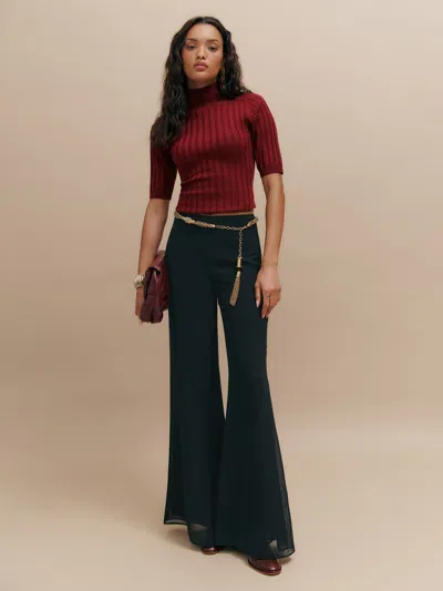 Reformation Esme Pant In Black