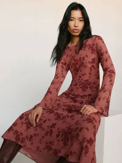 Reformation Esra Dress In Brown