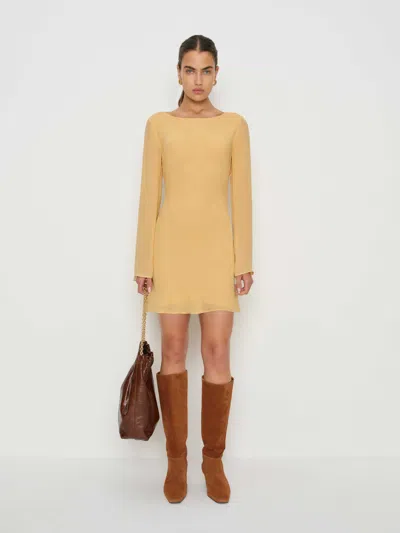 Reformation Esra Mini Dress In Yellow