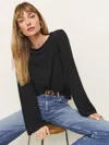 Reformation Eternity Knit Top In Black