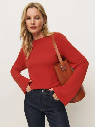 Reformation Eternity Knit Top In Sundried Tomato