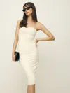Reformation Etta Knit Dress In Fior Di Latte