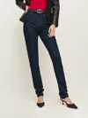Reformation Etta Stretch High Rise Stacked Slim Jeans In Seneca
