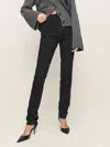 Reformation Etta Stretch High Rise Stacked Slim Jeans In Vana