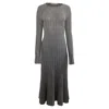Reformation Evan Kleid Maxi Dress In Dark Grey Cashmere In Grey